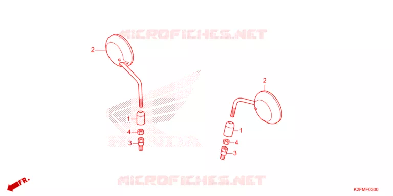 RETROVISEUR Honda SCOOTER 110 SCOOPY 2021  ACF110BTM