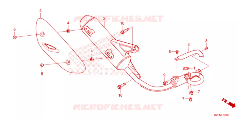 SILENCIEUX D'ECHAPPEMENT Honda SCOOTER 110 SCOOPY 2021  ACF110BTM