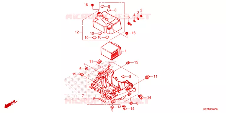 BATTERIE Honda SCOOTER 110 SCOOPY 2021  ACF110BTM