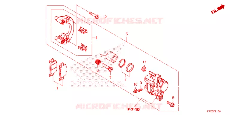 ETRIER DE FREIN ARRIERE Honda SCOOTER 150 PCX 2021  WW150HVM