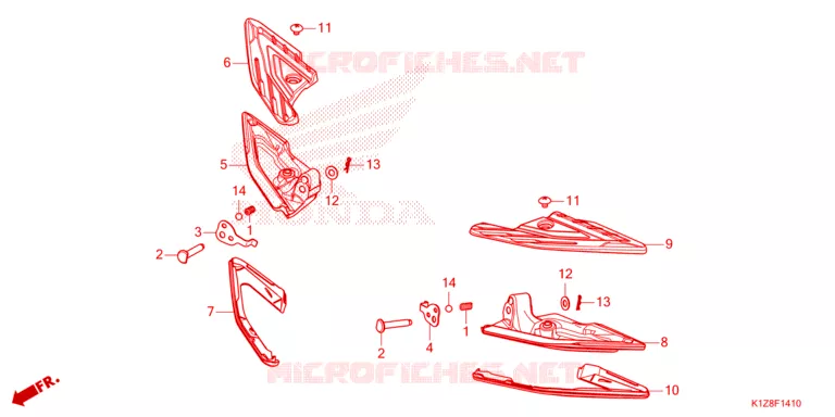 REPOSE PIED Honda SCOOTER 150 PCX 2021  WW150HVM
