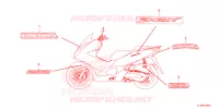 AUTOCOLLANTS pour Honda PCX 150 de 2022