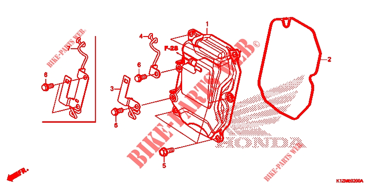 COUVERCLE DE CULASSE pour Honda PCX 150 de 2022