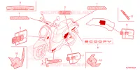 AUTOCOLLANTS pour Honda SCOOPY 110 CLUB 12 de 2022