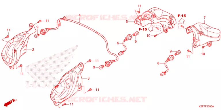 CLIGNOTANT Honda SCOOTER 110 SCOOPY 2022  ACF110CBTN