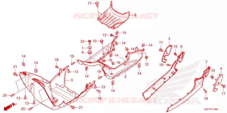MARCHE PIEDS Honda SCOOTER 110 SCOOPY 2022  ACF110CBTN_2TH