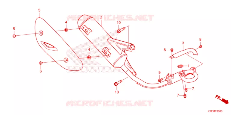 SILENCIEUX D'ECHAPPEMENT Honda SCOOTER 110 SCOOPY 2023  ACF110CBTP_TH