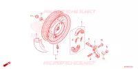 ROUE ARRIERE pour Honda SCOOPY 110 CLUB 12 de 2023