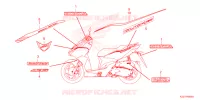 AUTOCOLLANTS pour Honda CLICK 160 CBS de 2023