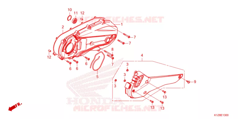 COUVERCLE GAUCHE Honda SCOOTER 160 PCX 2021  WW160M