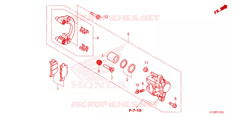 ETRIER DE FREIN ARRIERE Honda SCOOTER 160 PCX 2021  WW150AM_TH