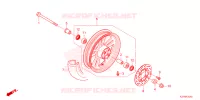 ROUE AVANT pour Honda SCOOPY 110 CLUB 12 de 2024
