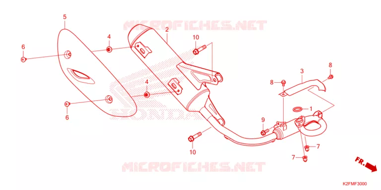 SILENCIEUX D'ECHAPPEMENT Honda SCOOTER 110 SCOOPY 2024  ACF110CBTR_TH