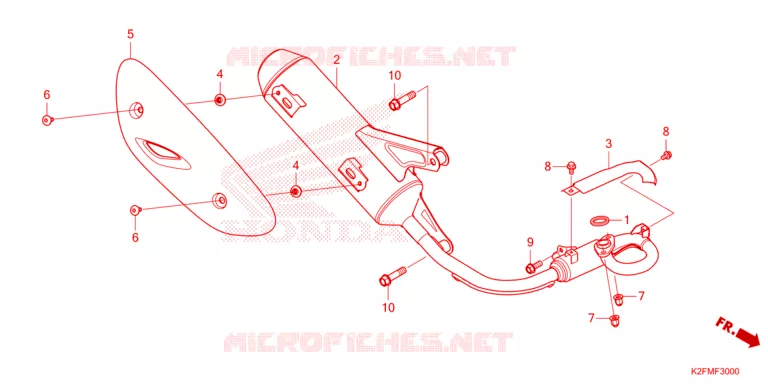 SILENCIEUX D'ECHAPPEMENT Honda SCOOTER 110 SCOOPY 2024  ACF110CBTR_3TH