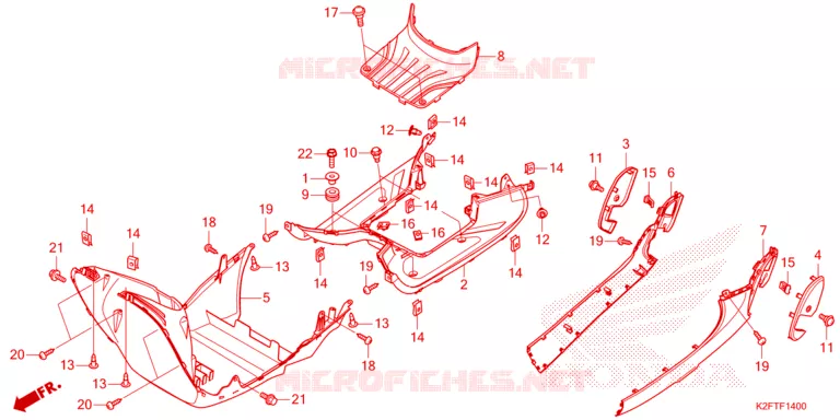 MARCHE PIEDS Honda SCOOTER 110 SCOOPY 2024  ACF110CBTR_TH