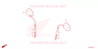 RETROVISEUR pour Honda SCOOPY 110 CLUB 12 de 2024