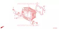 CYLINDRE pour Honda Z 125 MONKEY CUSTOM 70 de 2023