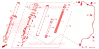 FOURCHE pour Honda CLICK 160 ABS SP de 2024