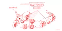 AUTOCOLLANTS pour Honda SUPER CUB 110 de 2023