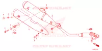 SILENCIEUX D'ECHAPPEMENT pour Honda SUPER CUB 110 de 2024