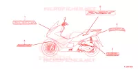 AUTOCOLLANTS pour Honda PCX 150 de 2022