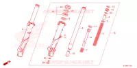 FOURCHE pour Honda PCX 150 de 2022