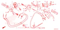 LEVIER DE GUIDON   CABLE   COMMODO pour Honda CLICK 125 SPOKED WHEELS de 2021
