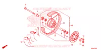 ROUE AVANT pour Honda CLICK 125 SPOKED WHEELS de 2021