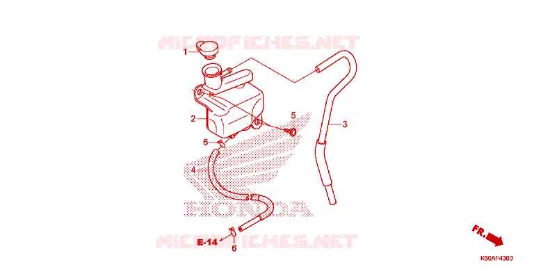 VASE D'EXPANSION Honda SCOOTER 125 CLICK 2021  ACB125BTM