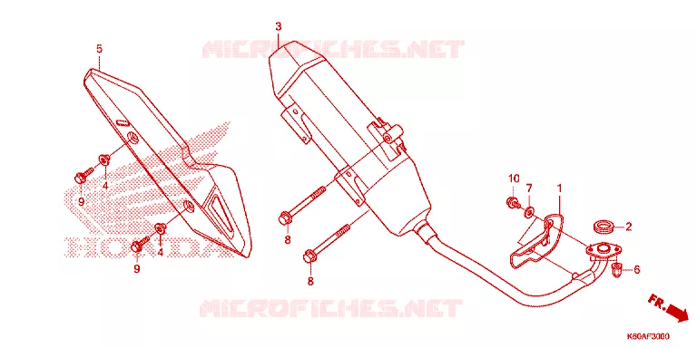 SILENCIEUX D'ECHAPPEMENT Honda SCOOTER 125 CLICK 2021  ACB125BTM