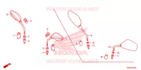 RETROVISEUR pour Honda CLICK 125 I Idling Stop Casted Wheels de 2017