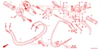 LEVIER DE GUIDON   CABLE   COMMODO pour Honda CLICK 125 I Idling Stop Casted Wheels de 2020