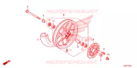 ROUE AVANT pour Honda CLICK 125 I Idling Stop Casted Wheels de 2020