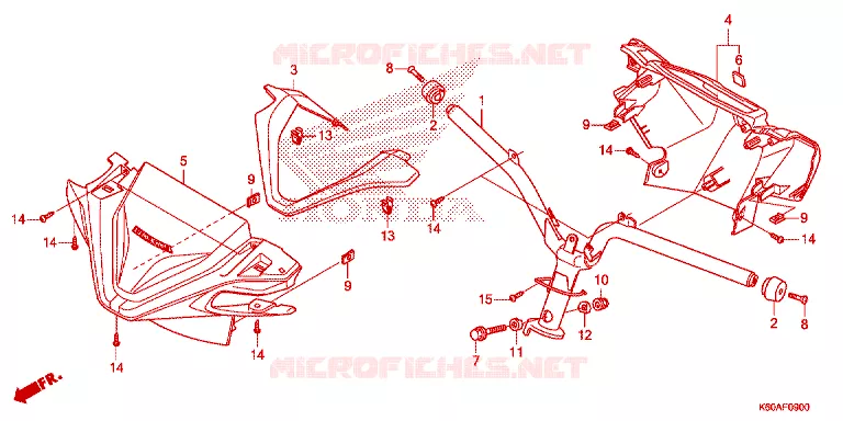 GUIDON - CARENAGE Honda SCOOTER 125 CLICK 2021  ACB125CBTM
