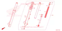 FOURCHE pour Honda CLICK 125 de 2023