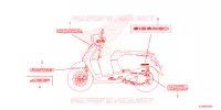AUTOCOLLANTS pour Honda GIORNO 125 ABS de 2023