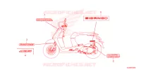 AUTOCOLLANTS pour Honda GIORNO 125 CBS de 2023