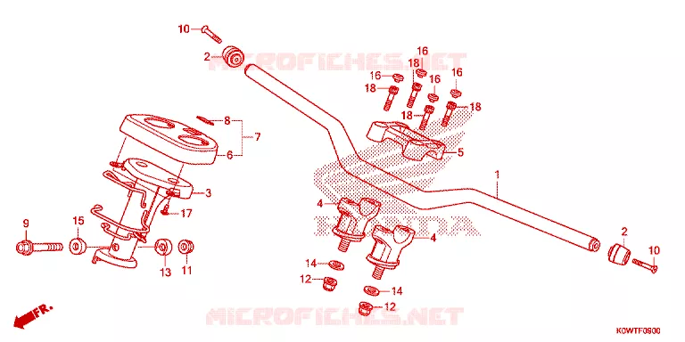 GUIDON - CARENAGE Honda SCOOTER 150 ADV 2020  ADV150AL
