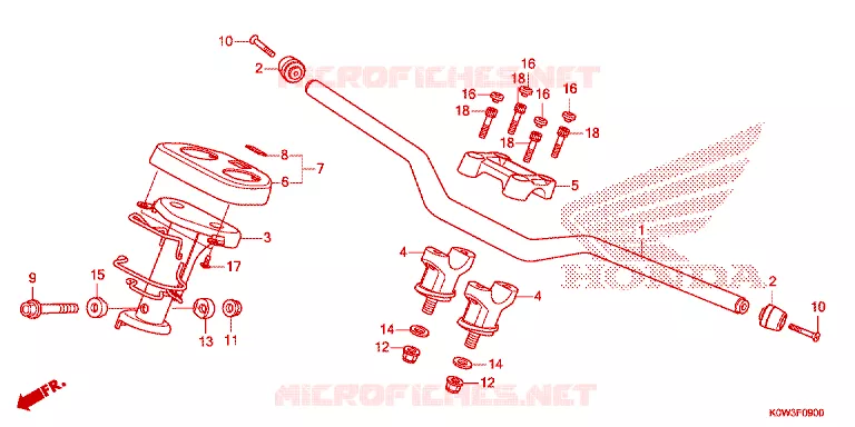 GUIDON - CARENAGE Honda SCOOTER 150 ADV 2020  ADV150AL