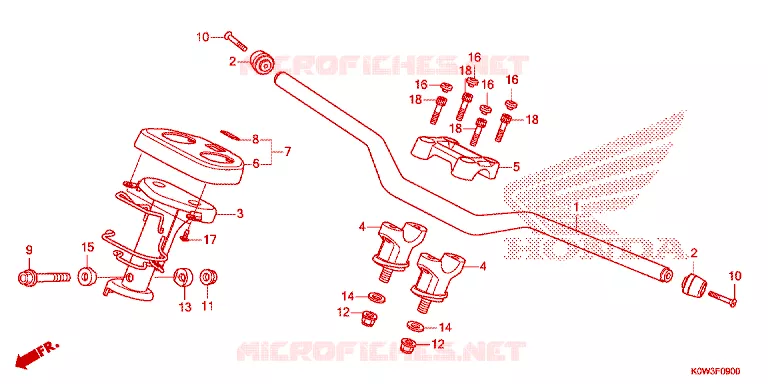 GUIDON - CARENAGE Honda SCOOTER 150 ADV 2019  ADV150AL