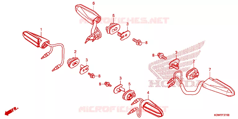 CLIGNOTANT Honda SCOOTER 150 ADV 2021  ADV150AM