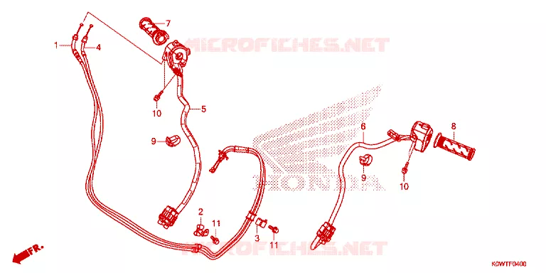 COMMODOS - POIGNEES - CABLES Honda SCOOTER 150 ADV 2022  ADV150AM