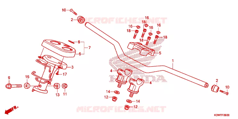 GUIDON - CARENAGE Honda SCOOTER 150 ADV 2022  ADV150AM
