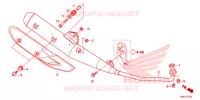SILENCIEUX D'ECHAPPEMENT pour Honda WAVE 110 Front brake drum, Kick start, Spoked wheels de 2020