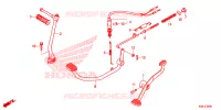PEDALE   KICK pour Honda WAVE 110 Front brake drum, Kick start, Spoked wheels de 2020