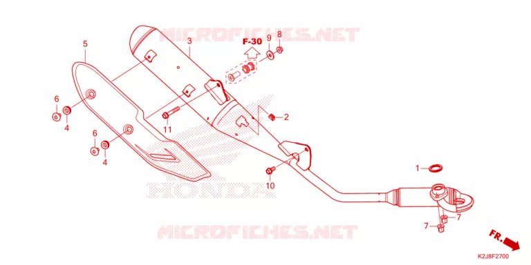SILENCIEUX D'ECHAPPEMENT Honda MOTO 110 WAVE 2021  AFS110KDFM