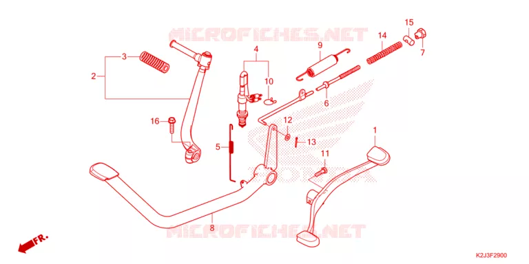 PEDALE - KICK Honda MOTO 110 WAVE 2021  AFS110KDFM