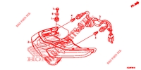 FEUX COMBINES ARRIERE pour Honda WAVE 110 Front brake drum, Kick start, Spoked wheels de 2023