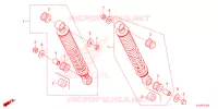 AMORTISSEUR ARRIERE pour Honda WAVE 110 Front brake drum, Kick start, Spoked wheels 3TH de 2024