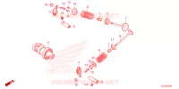 ARBRE A CAMES   SOUPAPE pour Honda WAVE 110 Front brake drum, Kick start, Spoked wheels 3TH de 2024